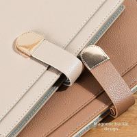 Carnet A5 personnalisé avec logo, en cuir PU magnétique, boucle métallique, couverture rigide, journal d'affaires, cadeau d'entreprise, agenda, papeterie avec dorure à chaud