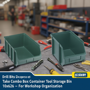 Take Combo <b>Box</b> Container <b>Tool</b> Storage Bin 10x6x6 Inches For Workshop Organization - Product Image 3