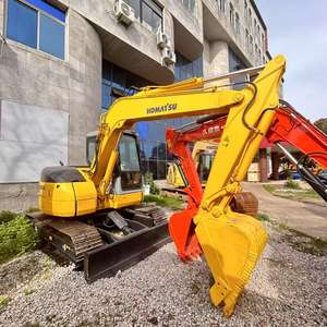 Mini-excavateur KOMATSU PC78US d'occasion poids opérationnel de 7,8 tonnes avec moteur central boîte de vitesses hydraulique roulement de pompe à engrenages et PLC - Product Image 1