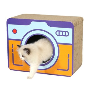 Rascador para gatos, casa para gatos, cama vertical para gatos, sofá antiarañazos, nido de cartón corrugado, artículos para gatos resistentes al desgaste. - Product Image 5