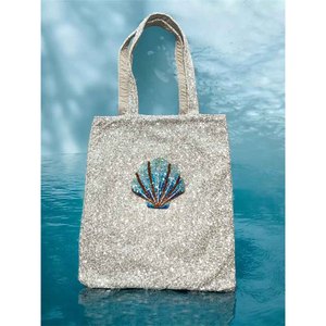 Bolso Tote bordado con tema de almeja - Product Image 2