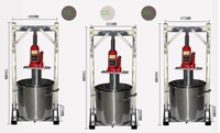 36l Fabriek Directe Verkoop Goedkope Kleine Thuisgebruik Druivenpers Wijnsap Machine/Handmatige Hydraulische Krik Honingpers
