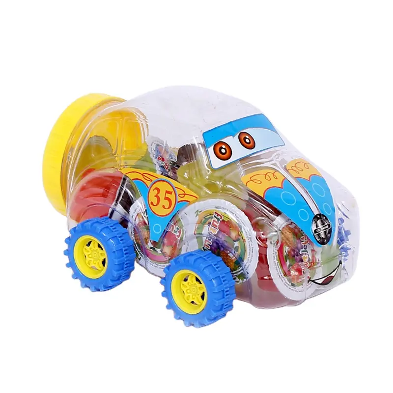 Budino di gelatina jojo candy Mini caramelle di gelatina di frutta in giocattoli di plastica per auto