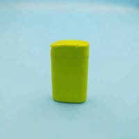 Bouteille pp en xitol de 100 ml, caoutchouc à mâcher, avec couvercle déchirée, tubes, capsules vides avec couvercle déchiré, 10 pièces