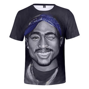 2022 nuovo design vendita calda t shirt all'ingrosso stampa digitale <span class=keywords><strong>2Pac</strong></span> t shirt fabbrica dalla cina 3d t-shirt fornitore 3d t-shirt