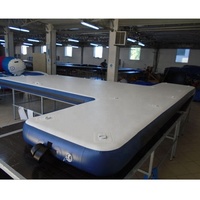 Plate-forme flottante gonflable d'île de loisirs de quai de yacht pour le stationnement de bateau ponton gonflable antidérapant pour le bateau