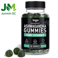 Gummies OEM bien-être et énergie, apaisantes, anti-stress, soin santé, vitamine D, zinc, véganes, naturelles, Ashwagandha, pour adultes