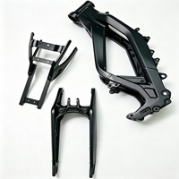Kit de cadre principal Light Bee X LBX avec bras oscillant, sous-cadre et support de siège en aluminium haute résistance pour moto électrique tout-terrain