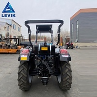 Tracteur agricole à roues haute performance 50HP 70HP 90HP avec moteur diesel, compact, pour la culture et le transport en verger
