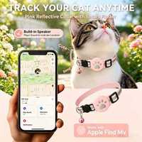 Collier GPS pour chat, traceur Bluetooth, localisateur, sangle de cou réfléchissante et étanche pour animaux de compagnie, vente en gros OEM