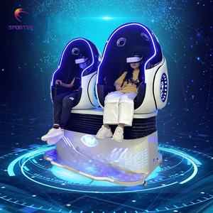Chaise de réalité virtuelle 9D cinéma VR Double Egg intérieur métal maison centre commercial aéroport jardin public Playhouse Trampoline Park - Product Image 3