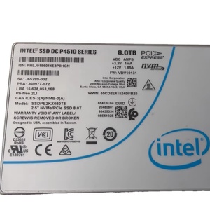 DC P4510 8TB NVME U.2 SSDPE2KX080T8 SED PCIe 3.1 X4 3D2 TLC katı hal sürücü - Product Image 1