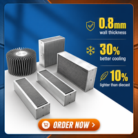 Conception de moule gratuite, dissipateur thermique en aluminium extrudé pour onduleur automobile, alliage 6061 haute résistance pour véhicules électriques