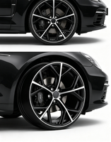 Jantes en alliage d'aluminium multi-rayons RUNLUN20X8.5PCD5X108ET+40 BMF, pièces modifiées universellement
