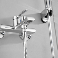 Ensemble de robinetterie de douche murale en laiton populaire avec douchette à main et kits de pommeaux de douche pour salle de bain