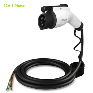 Cable de Carga para Vehículos Eléctricos Zencar de 16 A y 3,6 KW, 32 A y 7 KW, con Enchufe J1772 Tipo 1, IP66, TPU, Cable de Carga Rápida para Vehículos Eléctricos con Extremo Abierto - Product Image 4
