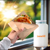 Sac en papier kraft jetable personnalisable, emballage de sandwich résistant à l'huile pour hot dogs, pop-corn, snacks, emballage pour usage alimentaire
