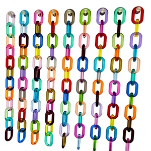 Chaînes en résine de qualité supérieure, transparentes, orange et rose, tendance, nouvelles, pour la décoration artistique de la maison, artisanat, forme irrégulière, moulage - Product Image 4