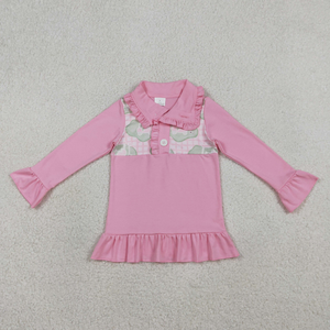 เสื้อโปโลแขนยาวลายตารางสำหรับเด็กชายและเด็กหญิง - Product Image 3
