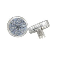Nouvel Arrivage 42 LED SMD3535 RGB Automatique E14 Projecteur LED Carrousel 60mm AC24V Parc d'Attractions IP65 Angle de Faisceau 360° Grande Roue