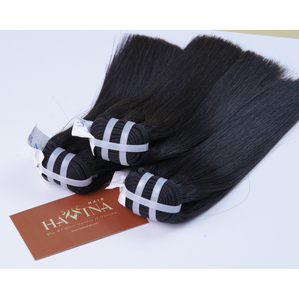 ผมต่อแบบตรงผมมนุษย์สีดำธรรมชาติเกรด12A สำหรับผมต่อ - Product Image 1