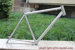 Cadre de vélo de tourisme et de gravier en titane, <span class=keywords><strong>axe</strong></span> traversant 142X12mm, frein à disque, super léger, route, 1,7 kg, cadre à poutre, <span class=keywords><strong>roue</strong></span> de 29 pouces - Product Image 6