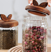 Couvercles en bois, bouchons de bouteilles en bois, couvercles de tasses en bois, couvercles d'étanchéité en bois, couvercles en bois d'acacia, adaptés aux bocaux en verre