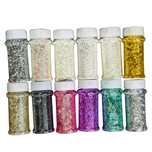 Livraison gratuite, 12 pièces, paillettes épaisses de 2 oz pour les ongles, le visage, les gobelets, les boules à <span class=keywords><strong>neige</strong></span>, paillettes cosmétiques 5D pour chats - Product Image 4
