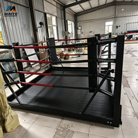Fabricant OEM ODM de rings de boxe personnalisés avec logo, ring de combat portable en acier inoxydable pour salle de boxe, club de MMA