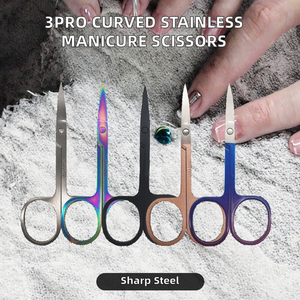 Ciseaux de manucure et pédicure droits en acier inoxydable de qualité supérieure, tranchants, pour droitiers, durables, couleur personnalisable - Product Image 2