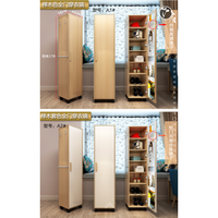 Meuble de salle de bain de style moderne, armoire d'angle au sol en MDF avec portes et étagères