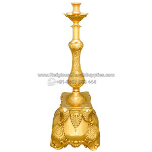 Solid Brass Altar Candlesticks CA-1003 <b>Novelty</b> <b>Candles</b> - Product Image 2