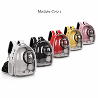 Sac à dos portable en PVC avec fermeture éclair pour chien et chat, grande capacité, design capsule spatiale, transporteur pour animaux de compagnie 7 kg