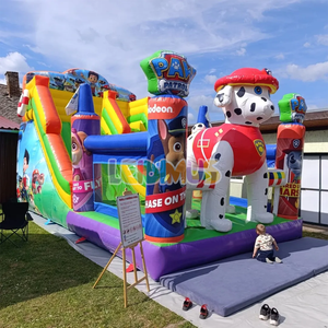 Nouvelle conception de château gonflable pour chien avec <span class=keywords><strong>jeu</strong></span> de saut amusant, château gonflable combiné et toboggan géant, équipement d'amusement - Product Image 2