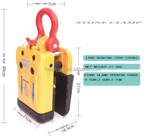 Duurzame Veiligheid 1000 KG 30 mm Marmer Kwarts Graniet Plaat Heftruck Grote Steen Hefgereedschap Klem Plaat Heftruck - Product Image 2