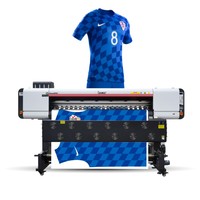 Impresora de Sublimación Locor Deluxjet de 1.8m con 4 Cabezales, Impresora Digital de Transferencia de Papel, Plotter de Impresión Textil de Gran Formato con Cabezales I3200