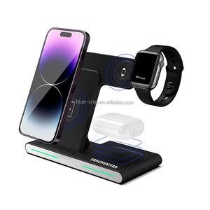 3 trong một tốc độ mới Tai nghe mạch văn phòng bàn tổ chức 15W nam châm Pad nhận không dây sạc với bộ sạc đứng - Product Image 6