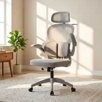 Chaise de bureau ergonomique en maille à dossier haut, pivotante, pour salle de réunion et ordinateur, directement de l'usine