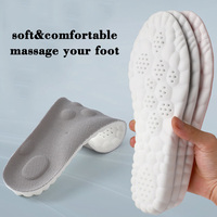 Semelles de sport 4D Cloud Technology respirantes, absorbant les chocs, en mousse à mémoire de forme, inserts de chaussures en PU massant, semelles de course à pied très vendues