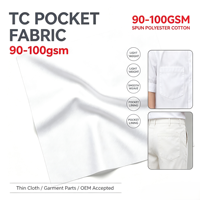 Tissu de poche TC 100 g/m² en polycoton léger et lisse, antistatique, pour vêtements – Vente en gros, fourniture directe usine