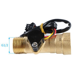 YF-B8 デジタル流量計 DN15 真鍮タービン 100℃ 温水流量センサー - Product Image 4