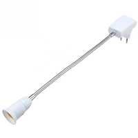 Convertisseur de lampe led pour ampoules, 110-220V, 6A E27, Extension Flexible, adaptateur prise ue/US
