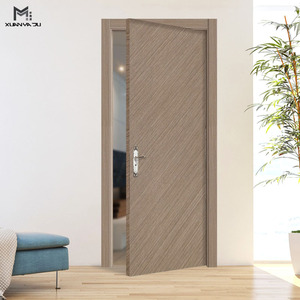 Puerta Interior Minimalista de Madera Contrachapada Sólida con Aislamiento Acústico para Sala de Estar, Apertura Manual, Superficie Acabada - Product Image 3