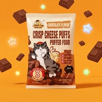 65g Snacks au fromage et céréales, sans graisses trans, au chocolat, motif chat mignon, vente directe usine, personnalisable pour KTV, fêtes, usage domestique et loisirs
