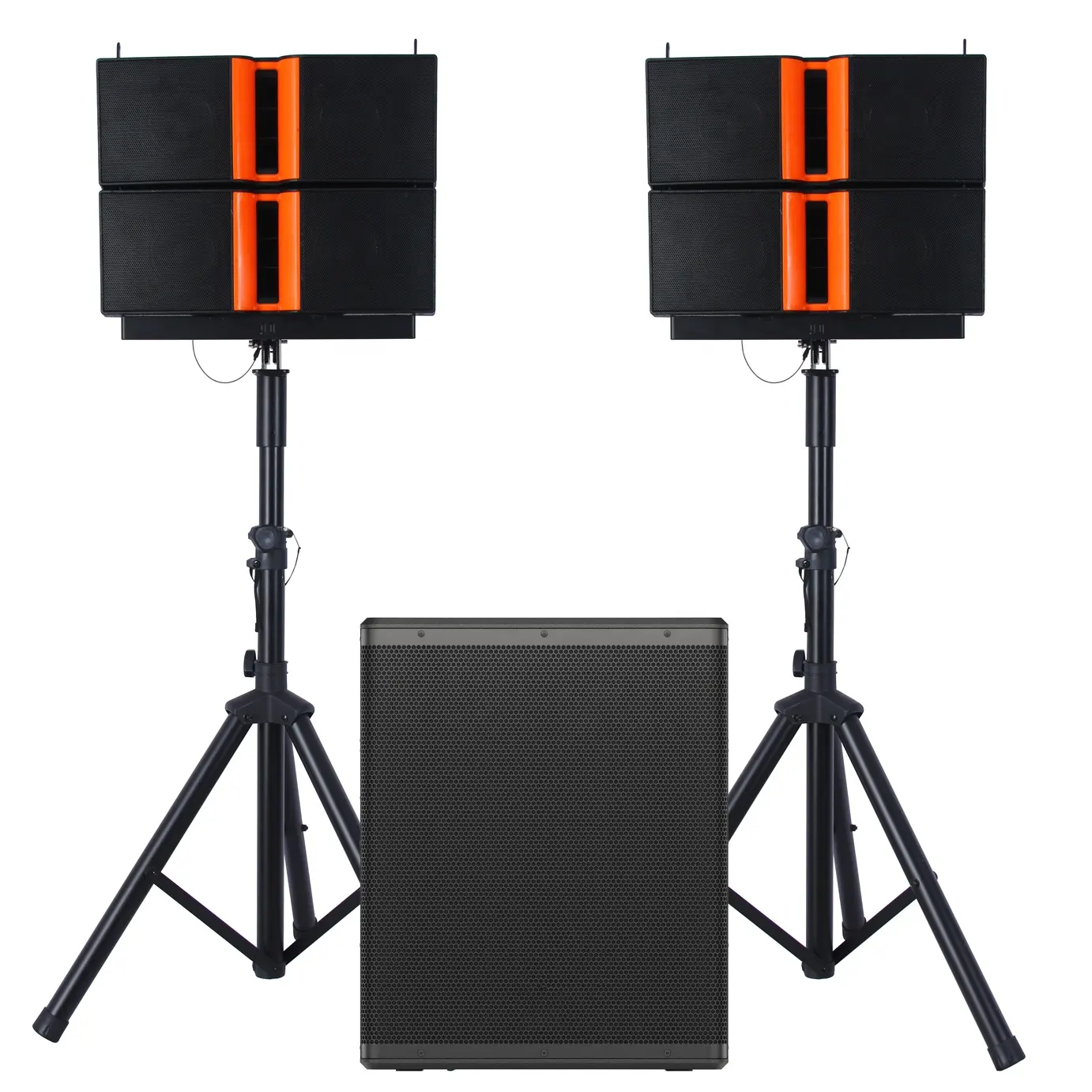 35.000 W 18 "Subwoofer activo BT Karaoke establece sistema de altavoces PA de audio profesional de alta potencia con altavoz de línea de matriz Bocina