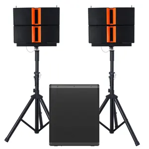 Bocina speaker Aktif daya tinggi, sistem Speaker PA audio profesional, set Karaoke BT Subwoofer aktif 18 "35,000W dengan garis Array