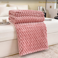 Couverture en flanelle épaisse et douce, plaid nordique, chaude, toutes saisons, pour la sieste au bureau, la climatisation, la maison, le lit, les enfants, personnalisable