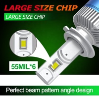 Ampoule Super lumineuse GL66 H11 25000lm ampoule led système d'éclairage automatique de voiture lumière led 55w