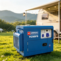 Générateur diesel silencieux Yuchai YC5GFS-3 5KW, générateur d'énergie portable insonorisé pour la maison et le chantier