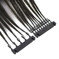 Machine d'extensions de cheveux 6D boucle en forme de C outil de kit d'extensions de cheveux sans trace de cheveux humains